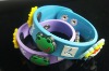 Wholesale Customs Silicone Wristbands With PVC Accessories