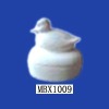 Wholesale unpainted bird bisqueware box