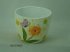Ceramic pot with flower