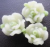 Wholesale Polymer Clay Flower (M0318), light green rose femo flower