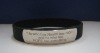 Wholesale silicon bracelet with metal