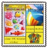 fish multilayer PVC raised sticker