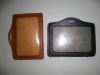 Wholesale badge holder make of fax leather