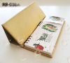 golden leather cover desk calendar