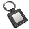 New Style Metal Square Leather Keychain