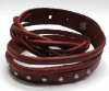 Woven Stud Leather Bracelet