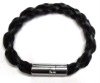 Wholesale Magnet Braided Genuine Leather Bracelet
