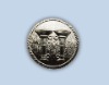Brass badge pin