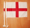 Wholesale 100% knitted polyester England car flag
