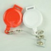 Wholesale round badge reel with silde clip