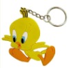 Wholesale lovely tweety rubber keyring