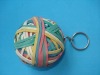 rubber band ball key chain