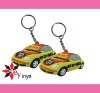 Wholesale car design soft pvc keychain