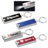 Flashing LED keychain light