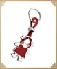 Wholesale Cute girl metal key ring