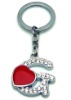Fashion letter alloy keychain