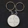 Wholesale 2011 New Style Metal Round Keychain/Couple Key Chain