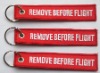 remove before flight embroidery key chain