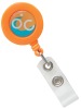 Fashion badge holder with hook