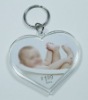 Wholesale acrylic photo frame keychain