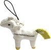 Wholesale stuffed horse mobile phone keychain