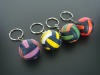 Wholesale Volleyball 3D Plastic Keyring Keychain