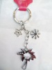 Wholesale Fashion snowflake metal keychain KCC-67