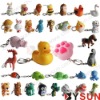 Wholesale BYSUN ZOO LIGHT Animal sound led keychain light/voice toys