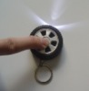 promotional mini LED tire shaped keychain light