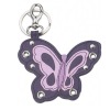 Wholesale Fashion butterfly leather keychain gift