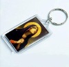 Wholesale square acrylic key ring