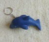 Wholesale PU foam dolphin floating key chain