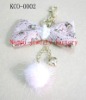 Wholesale new style handmade fabric and plush keychain accessory jewelry