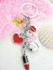 lips & hearts alloy key chains
