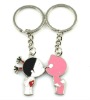 Wholesale 2011 fashion couple keychain with enamel