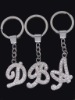 Wholesale letter rhinestone keychain