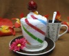 Wholesale 100%cotton wedding gift cake towel