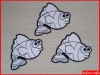 Wholesale coloring velvet art poster with fish shape