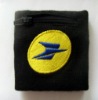 Wholesale sports zipper knitted cotton wristband
