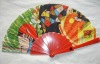 Wholesale foldable plastic fan/hand fan/advertising fan