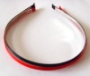 Wholesale 5mm satin lined metal headbands YL01367