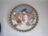 Wholesale plate w/printed paper