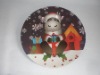Wholesale plate w/printed paper
