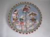 Wholesale plate w/printed paper