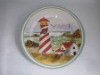 Wholesale plate w/printed paper