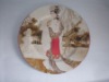 Wholesale plate w/printed paper