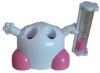 Wholesale Toothbrush holder with sand timer (pink color)