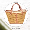 Green bamboo basket