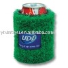 turf beer can coozie, can koozie,can cooler grass can koozie