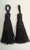 Wholesale Black rayon tieback tassels